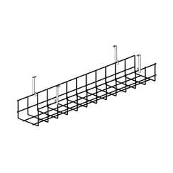 Лоток сетчатый узкий на стол 160 см Кабель-менеджмент CBM336122 140x13x8,4