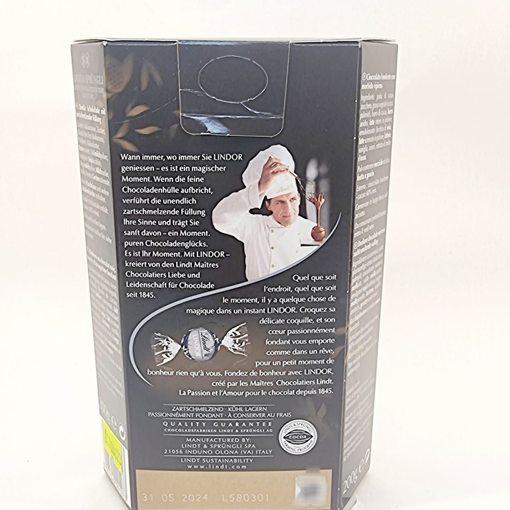 Конфеты шоколадные Lindt Lindor "60% Cacao" 200 г (из Финляндии)