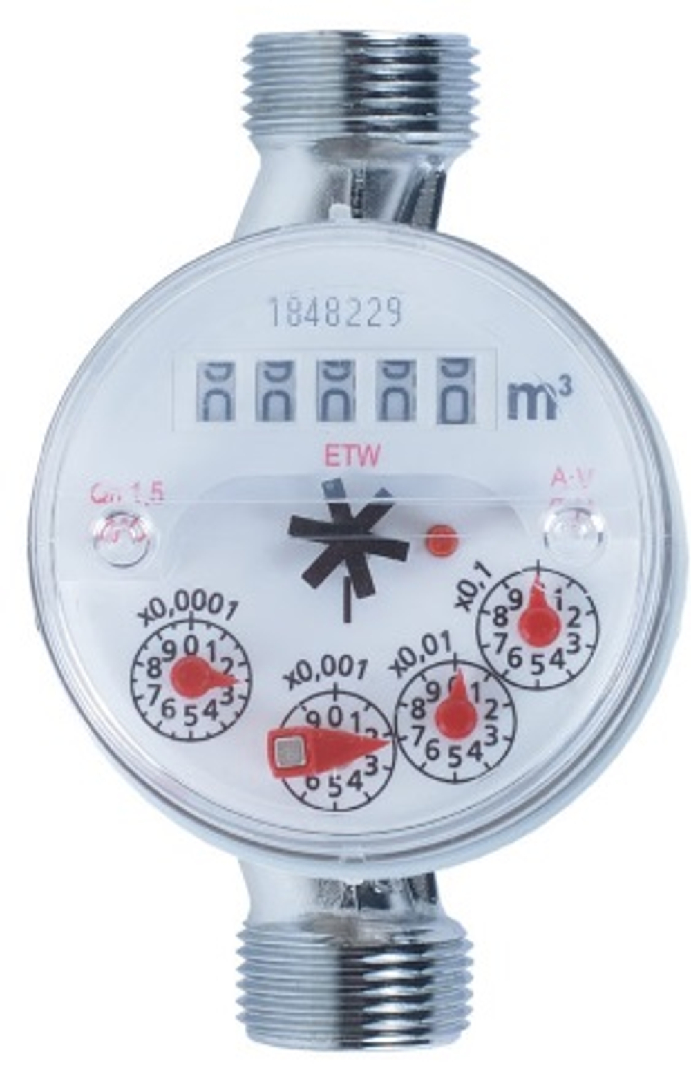 Счетчик горячей воды ZENNER ETW-N DN20