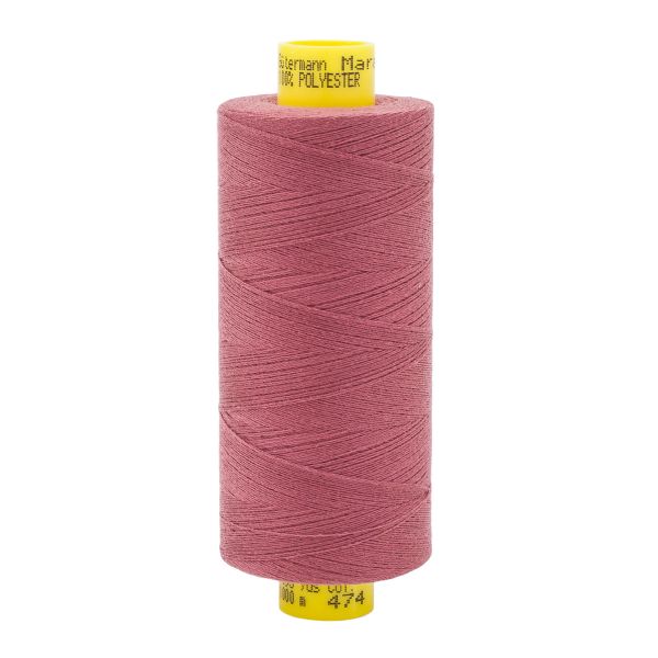 Нитка Gutermann Mara 150 (1000 метров), 1 кат., особо тонкая | 474 турецкий розовый