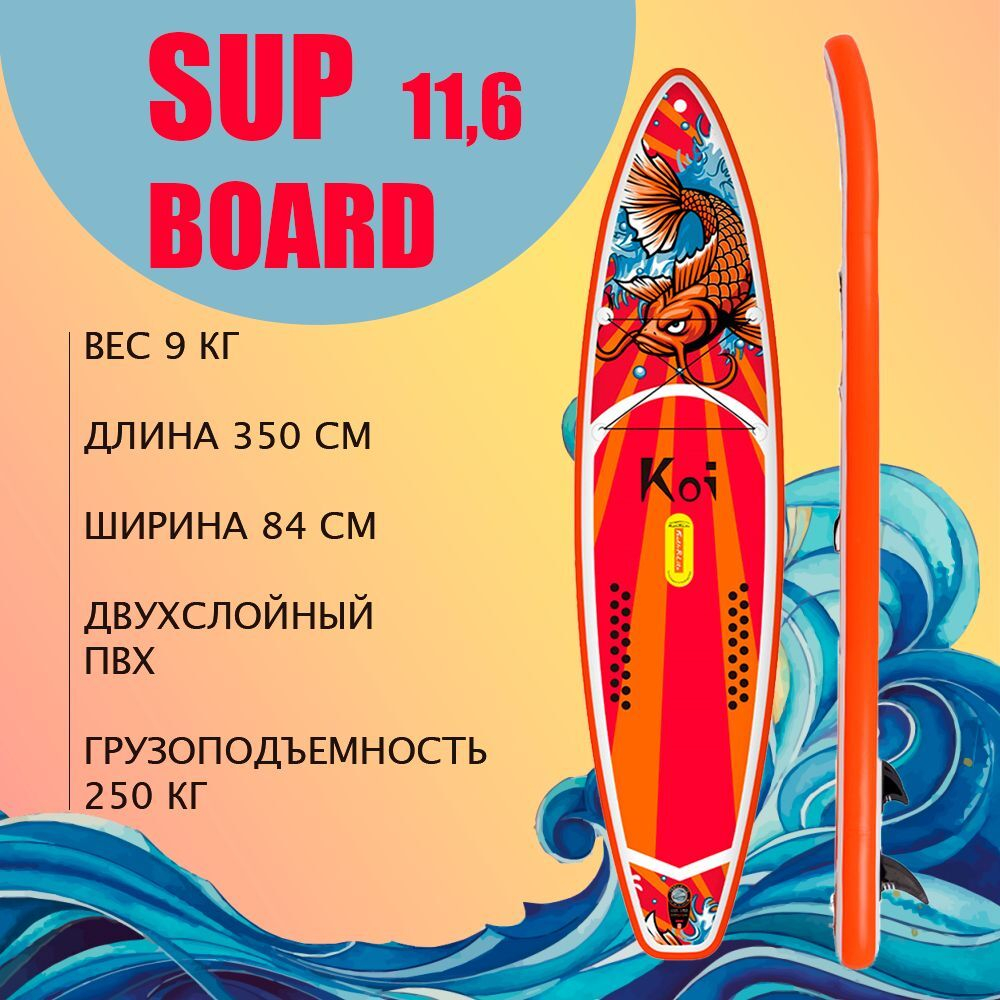 Сапборд надувной двухслойный OCEAN