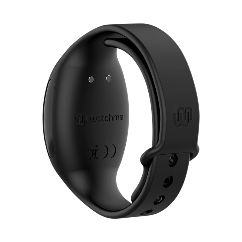 Черный вибратор-кролик 20см с часами-пультом ДУ Anne's Desire Rabbit Remote Control Watchme Technology Black