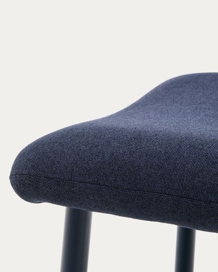 Пуф для ног Inari синий из стали и полиэстра 60 x 50 см