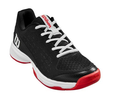 детские Кроссовки теннисные Wilson Rush Pro JR L - black/wilson red/white