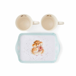 Royal Worcester Wrendale Designs Набор из 2 кружек 180 мл с подносом для диетических стартов X0011659139