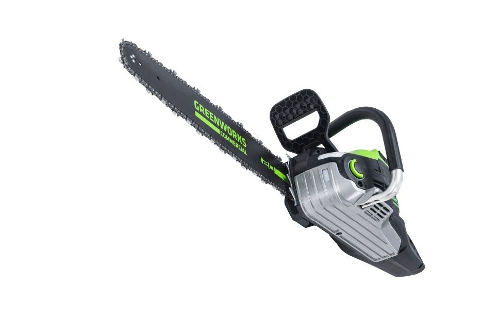 Цепная пила Greenworks GC82CS51k5, 82v, 51 см, в комплекте с АКБ 5 А·ч и ЗУ (аккумуляторная)