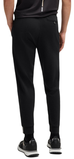 Мужские теннисные штаны BOSS Hadiko MB Regular-Fit In Stretch Gabardine - черный