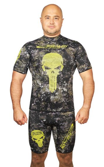 Майка Epsealon Skull Tactical Camo с короткими рукавами  2.5 мм