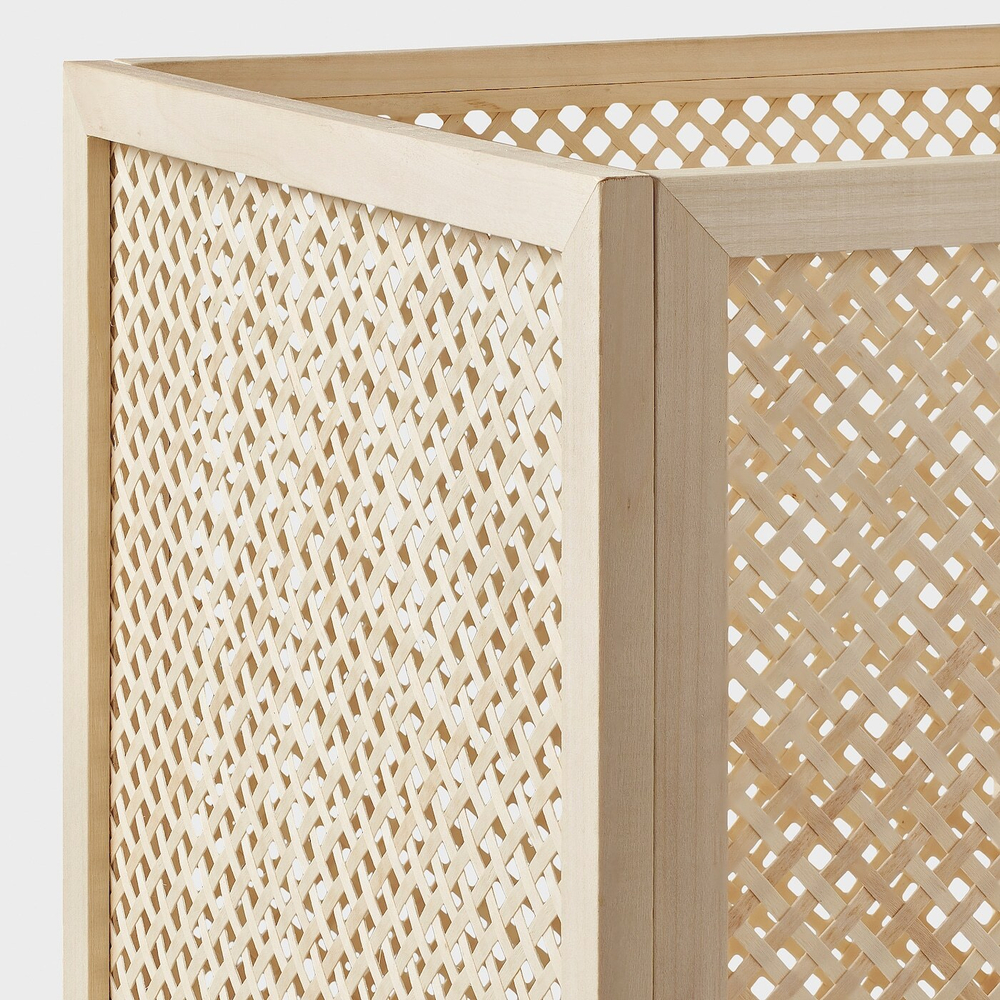 IKEA VÄLTNING (ИКЕА ВЭЛТНИНГ) — Контейнер, натуральный, 33x33x31 см, фото 3