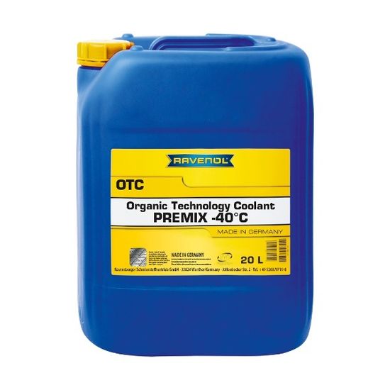 Антифриз RAVENOL OTC Protect C12+ Premix -40C (готовый) 20 Литров