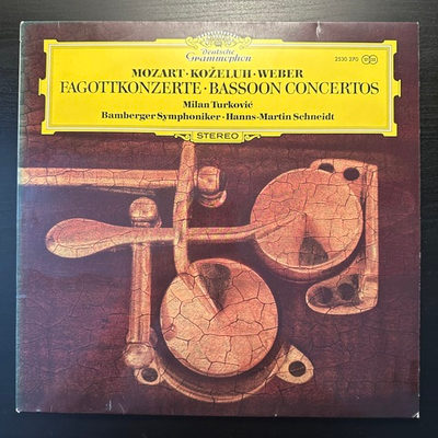 Моцарт, Кожелух, Вебер - Концерты для фагота (Германия 1973г.)