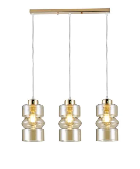 Светильник подвесной Rilon 06868/3L GOLD, 3×40 Вт, золотой