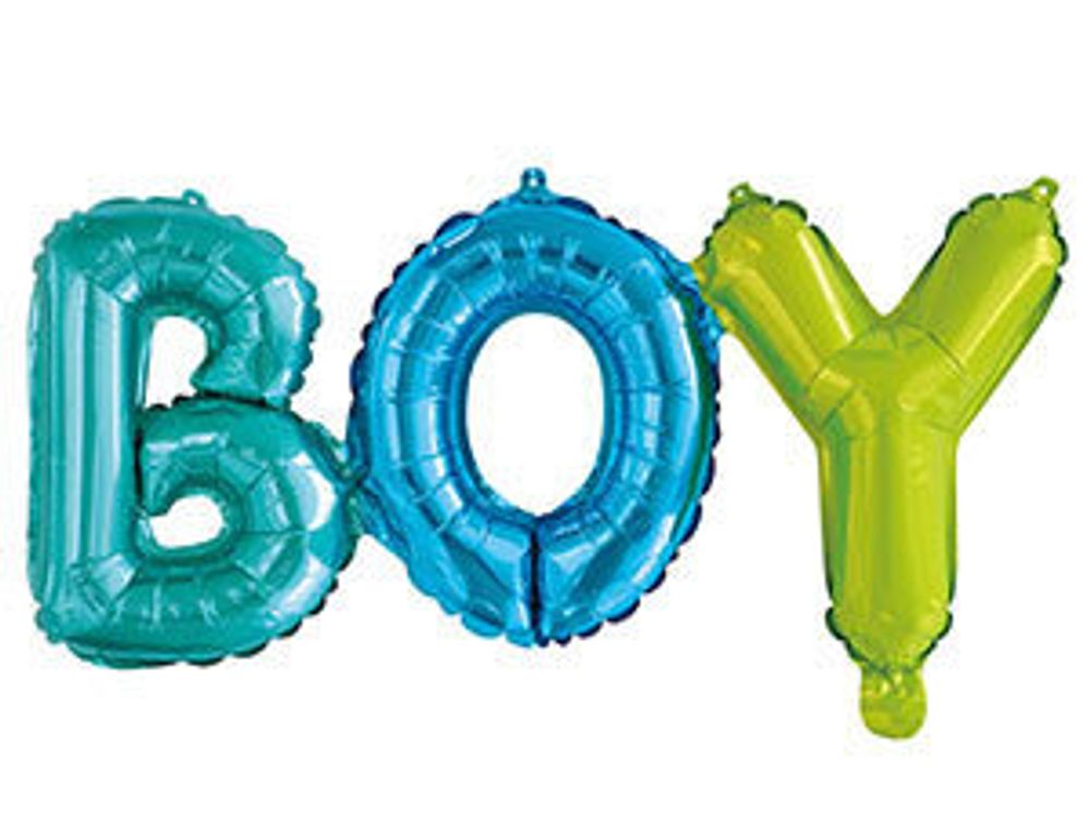 К Фигура Надпись "Boy" Мульти 33''/84 см.