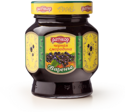 Варенье Черная смородина, Ратибор, 400г
