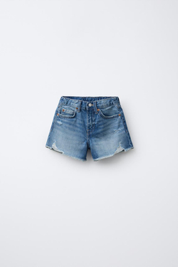 ZARA ДЖИНСОВЫЕ ШОРТЫ, СИНИЙ