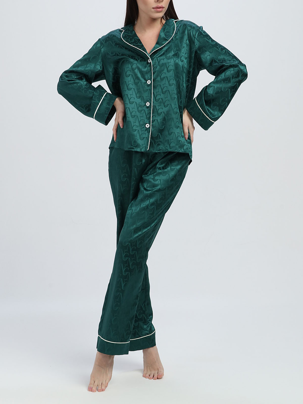 Пижама OnSilk Энджи Изумруд