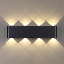 7191/8WL HIGHTECH ODL27 Настенный светильник черный браш./металл IP20 LED 8W 3000K 220V MAGNUM
