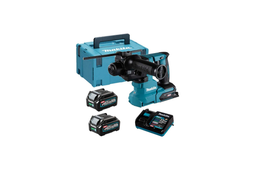 Перфоратор аккумуляторный Makita 3 режима, XGT 40В BL AWS AVT XPT, 20мм, 2,1 Дж, SDS plus,2xBL4025, DC40RA HR010GD201