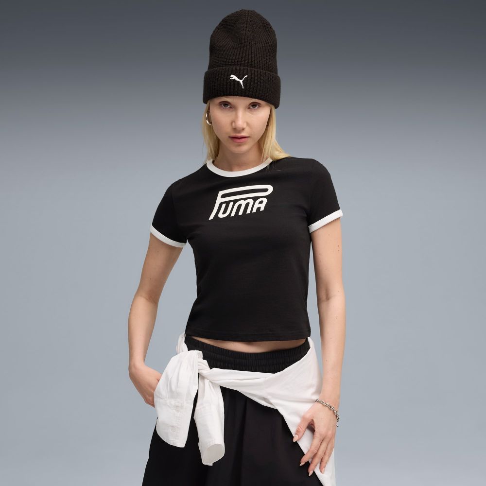 Футболка женская Puma FUTURE.PUMA.ARCHIVE Graphic Slim Tee