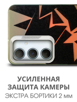 Дизайнерский чехол из пластика для SAMSUNG GALAXY A35 с усиленной защитой камеры и глянцем