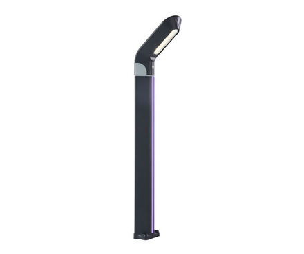 09200-F(220V),16(10) Светильник уличный Линден серый 220V w10*24 h80 Led Philips 10W (4000K) Декоративная подсветка розовая.. ТМ Kink Light