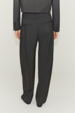 ZARA БРЮКИ BALLOON ZW COLLECTION, КОРИЧНЕВЫЙ