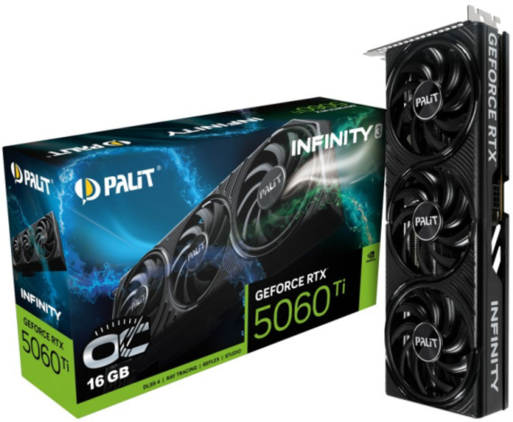 Видеокарта Palit GeForce RTX 5060 TI INFINITY 3OC (NE7506TS19T1-GB2061S)