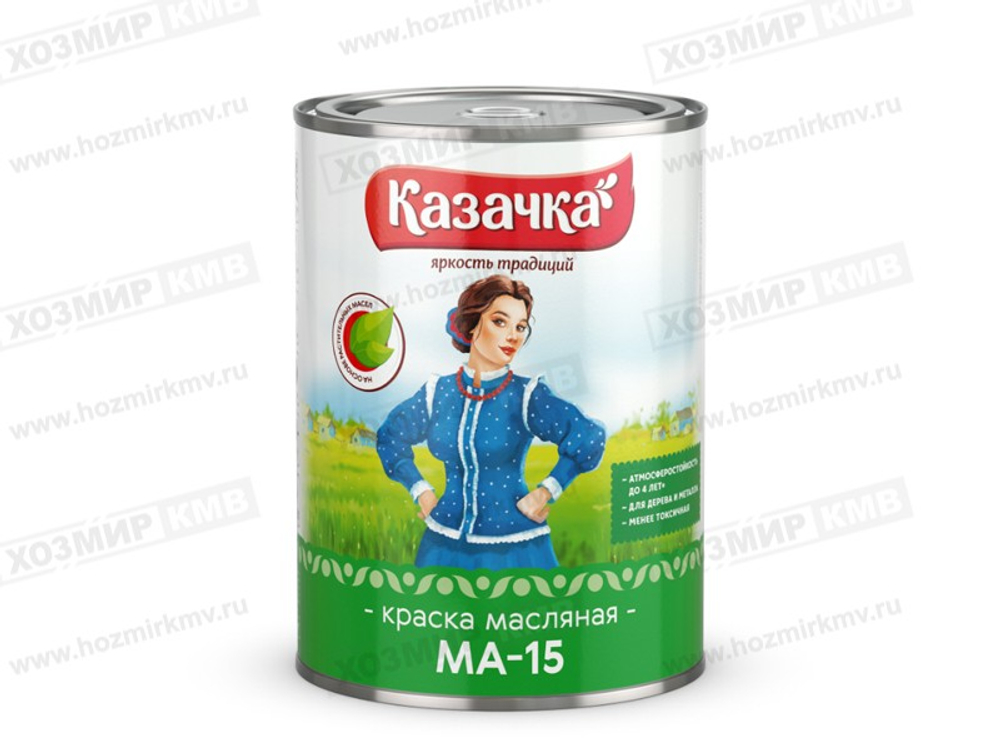 0,9 кг (Казачка) Краска БЕЛАЯ МА-15