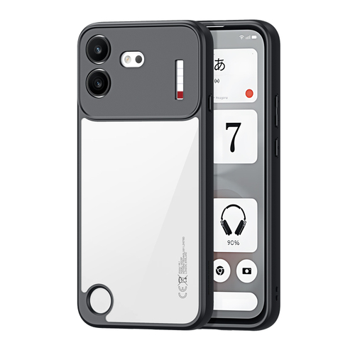 Чехол прозрачный с черными рамками для Nothing Phone 4b, серия Aimo Series от Dux Ducis