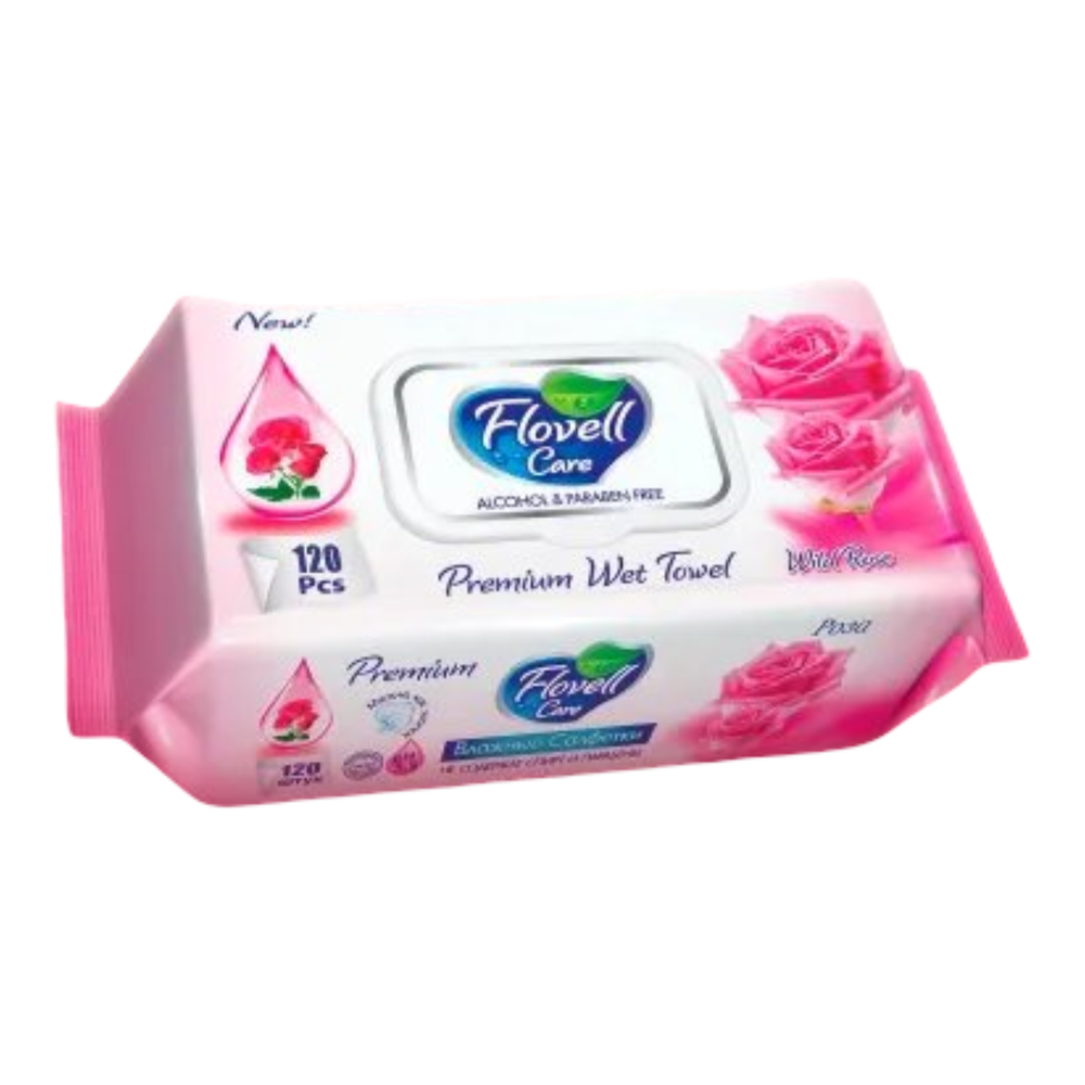 Салфетки влажные Flovell Care Womens 120шт
