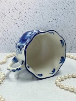 Кружка Улыбка кофейная Гжель