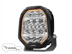 Фара AURORA ALO-P-R-7-R15Y-AW 7″ 270W c подсветкой корпуса (ДХО) Янтарный + Белый 1 шт.