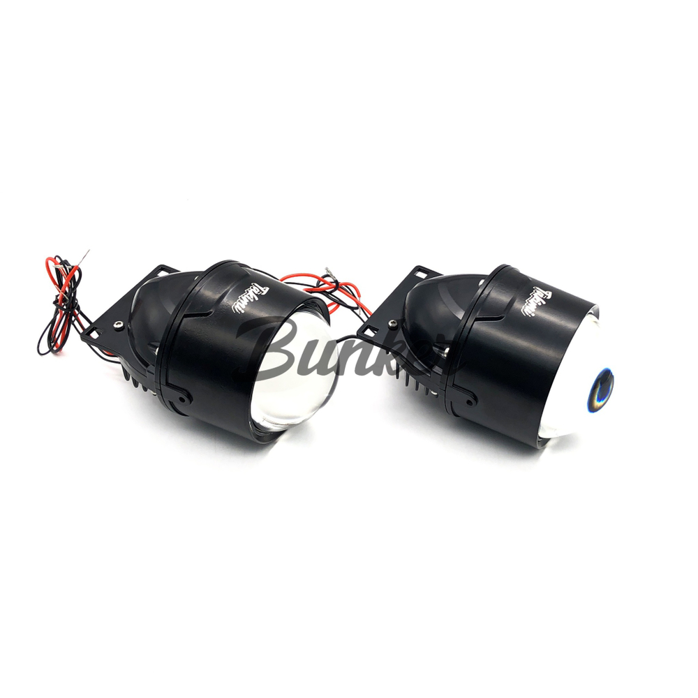 Светодиодные линзы Bi-Led модули для ПТФ Toyota TaKiMi GTR FOG 3.0" 6000K 12V