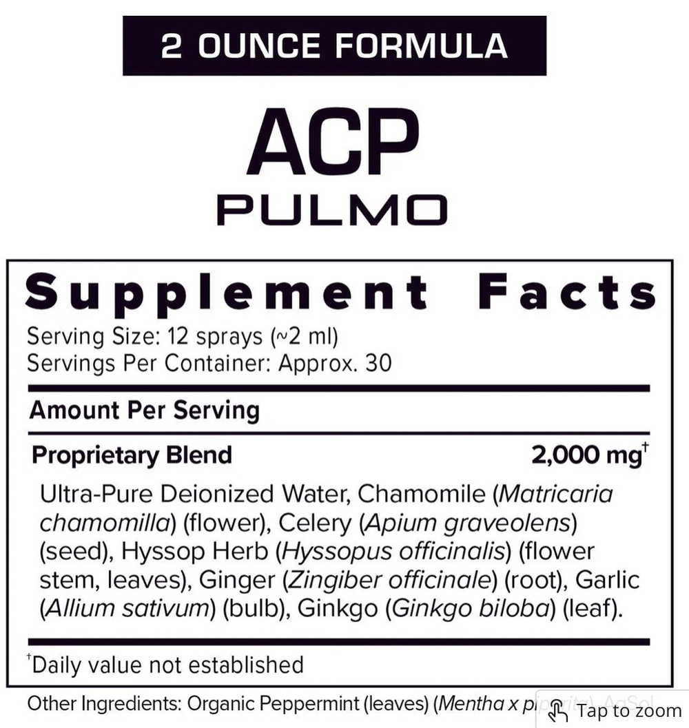 ACP Pulmo Extra Strength 4 oz