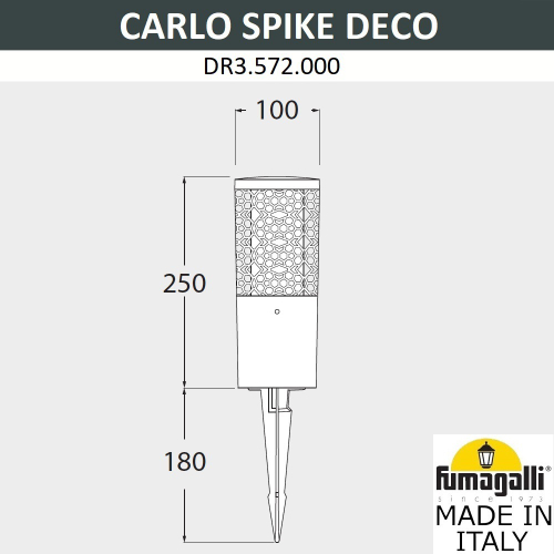 Грунтовый светильник Fumagalli CARLO DECO DR3.572.000.WXU1L