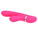 Розовый вибратор с вакуумной стимуляцией клитора 20,4см Pretty Love Willow BI-014916