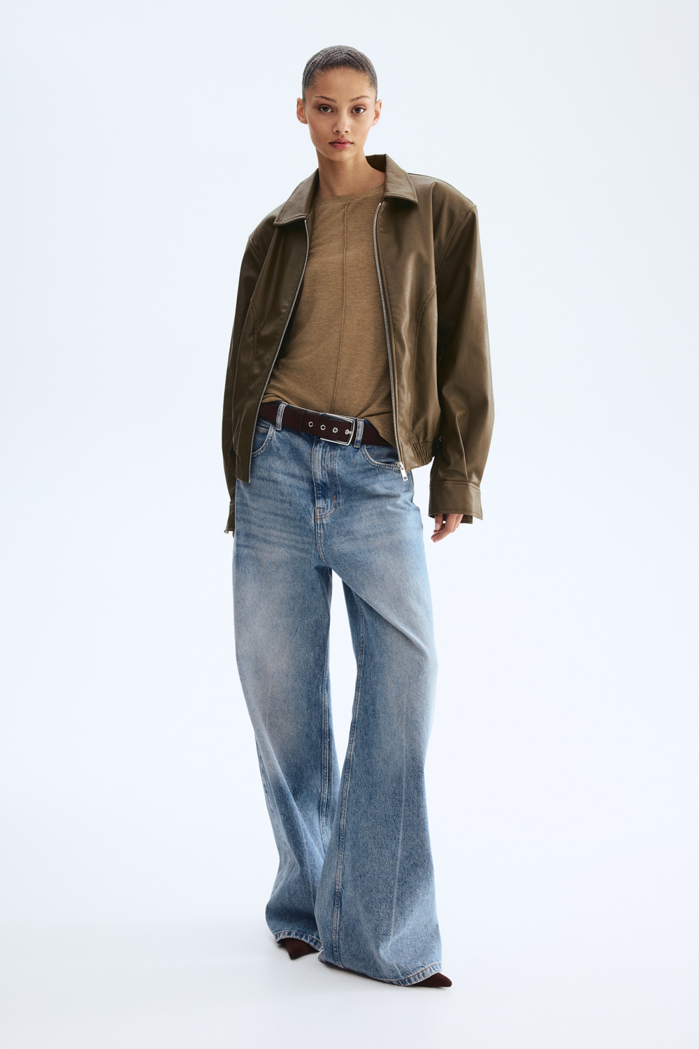 Тонкий вязаный лонгслив - H&M