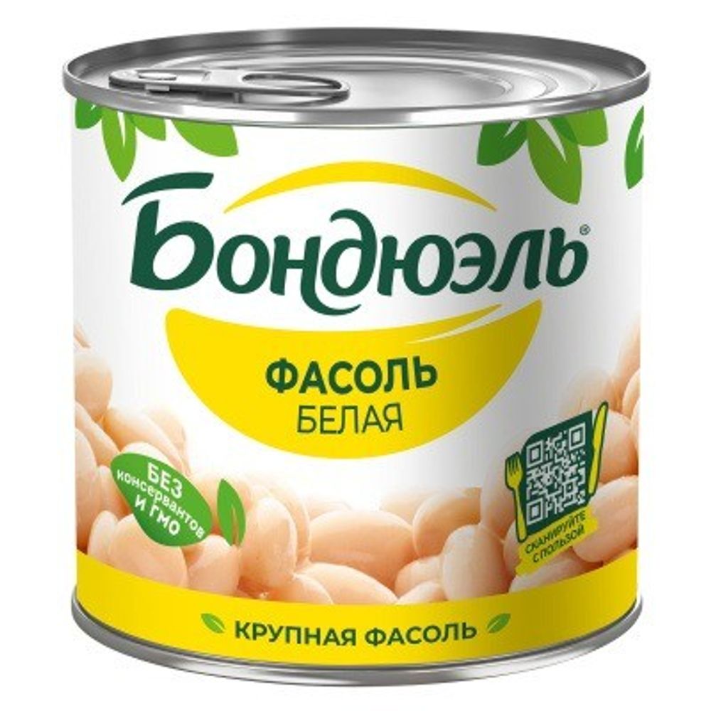 Фасоль Бондюэль белая ж/б 425мл, шт