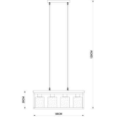 Подвесной светильник Arte Lamp DUBLIN A7025SP-4BK, 4хE27