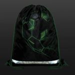 Мешок для обуви BRAUBERG KIDS, с петлей, светоотражающая полоса, 46х36 см, Green ball, 272393