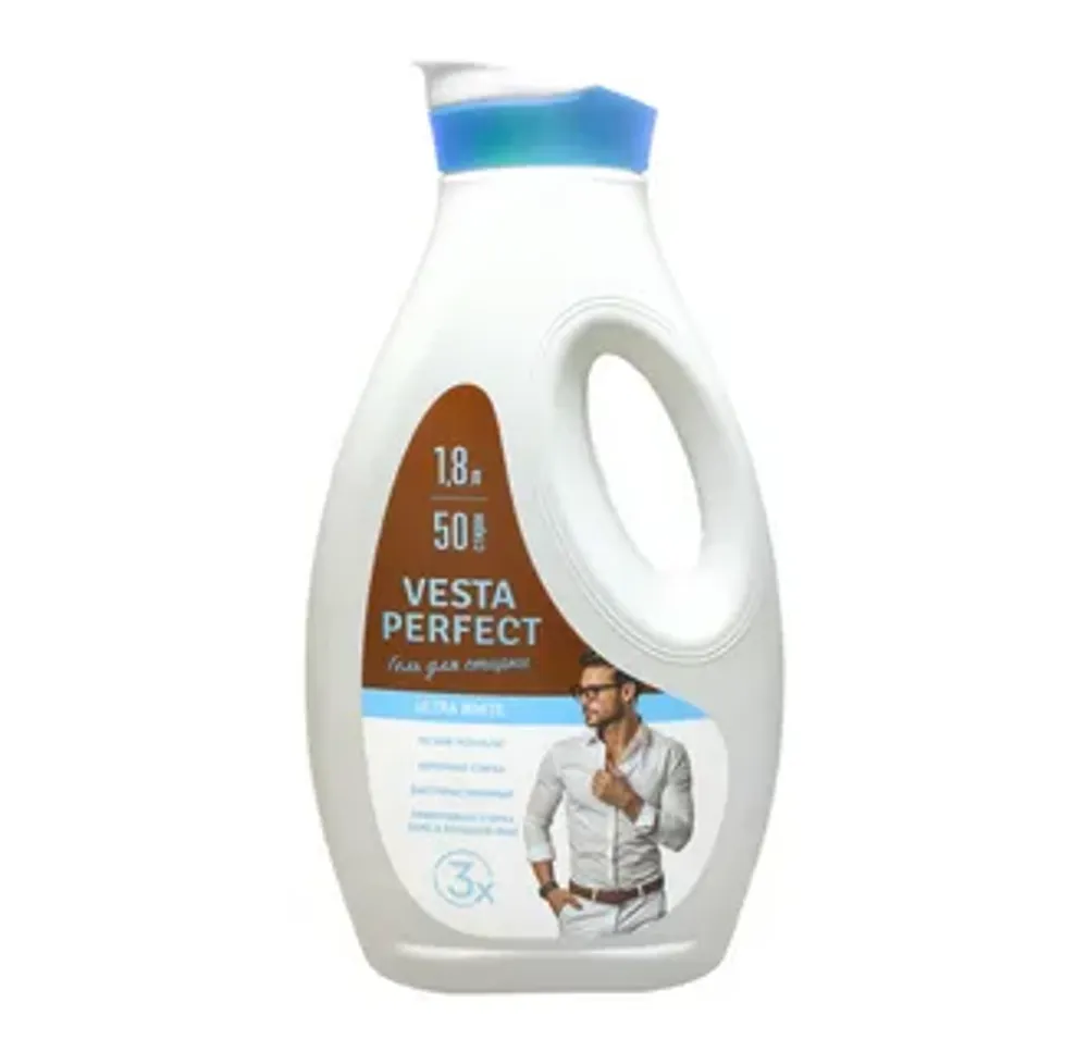 Гель для стирки VESTA Perfect ULTRA WHITE 1.8л