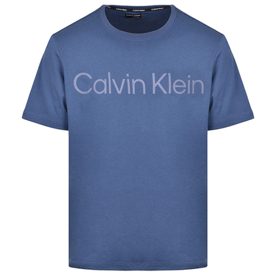 Мужская теннисная футболка Calvin Klein PW SS T-shirt - cвискоза blue