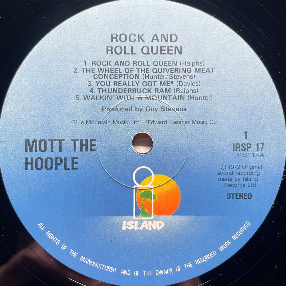 Mott The Hoople ‎– Rock And Roll Queen (Англия 1981г.)
