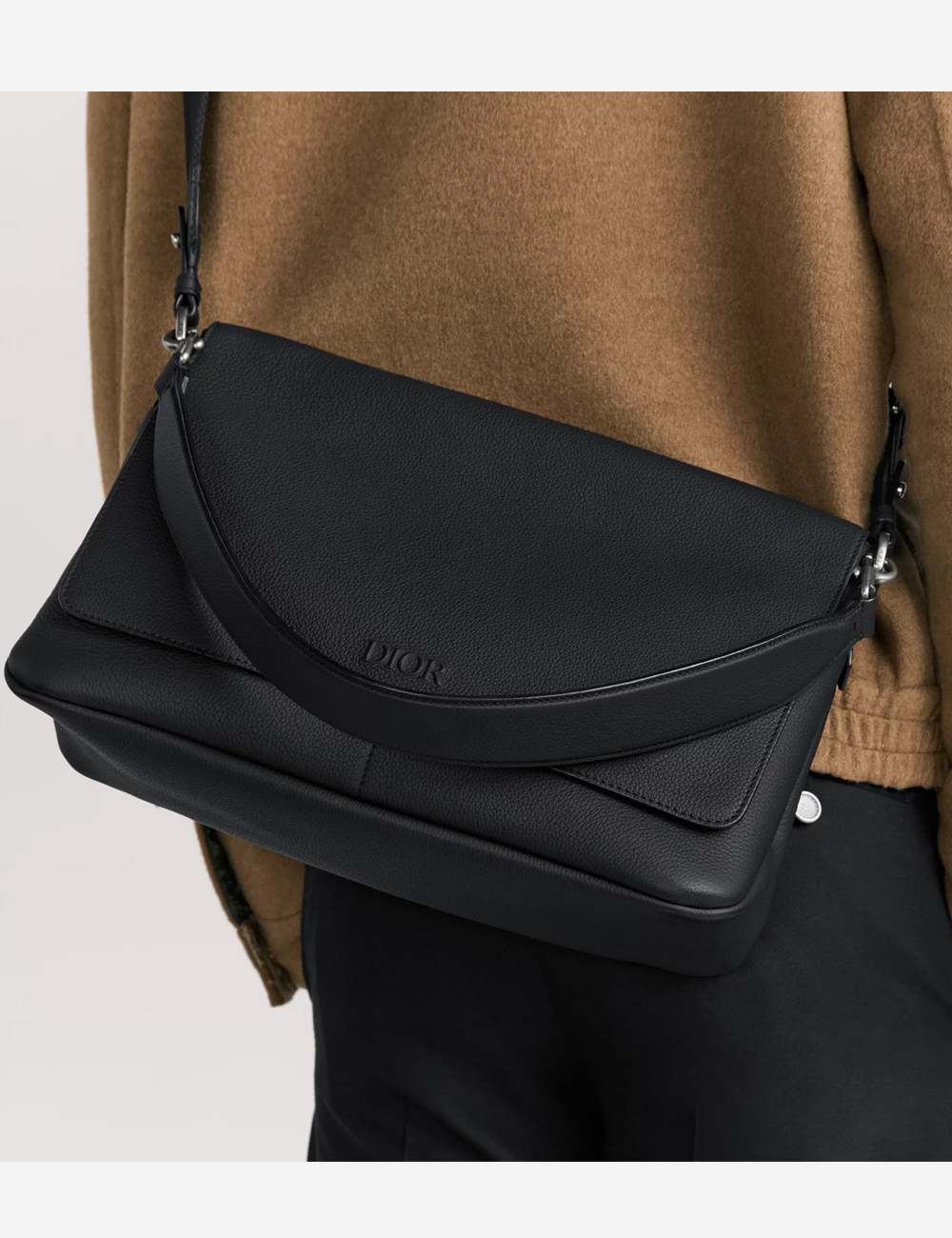 Сумка Dior Privé Messenger Bag with Flap "Black Dior Icons Calfskin"