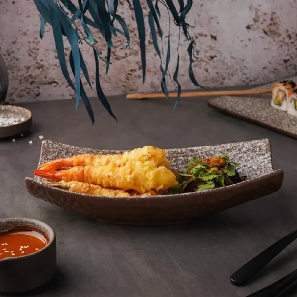 Блюдо прямоугольное 24,2*11,4 см h5,8 см Brown Untouched Taiga P.L. Proff Cuisine [1]