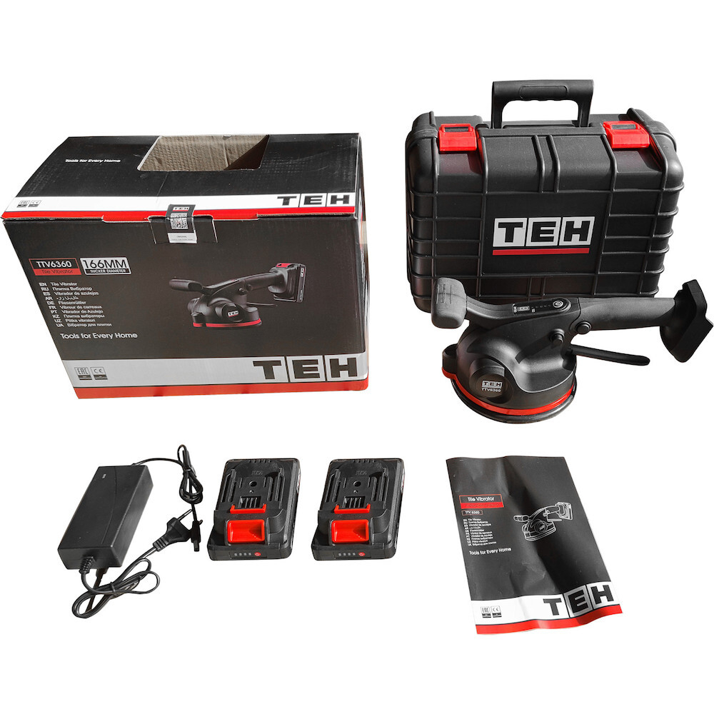 Аккумуляторная виброприсоска для укладки плитки TEH TTV6360 20V