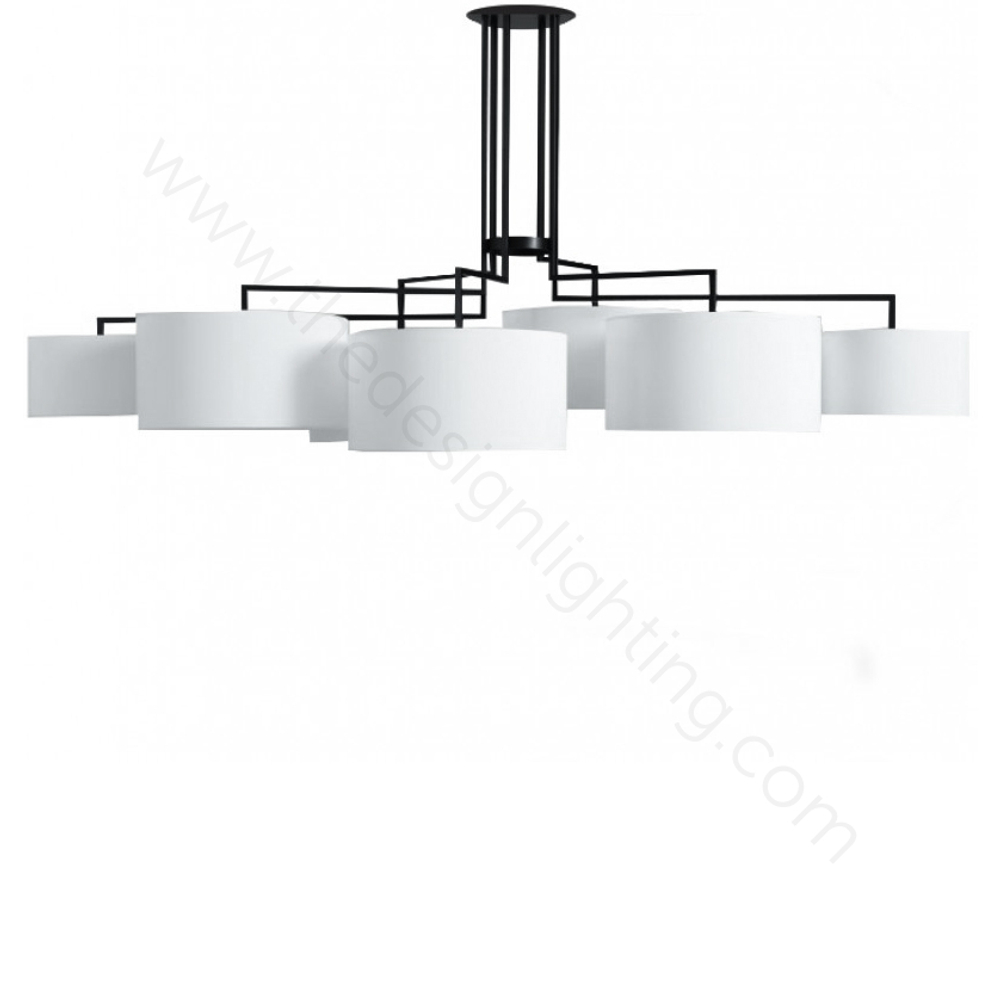 Ceiling design lamp  Noon 7 by Zeitraum (White)