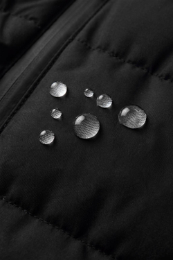 ZARA СТЕГАНЫЙ ЖИЛЕТ WATER REPELLENT, ЧЕРНЫЙ
