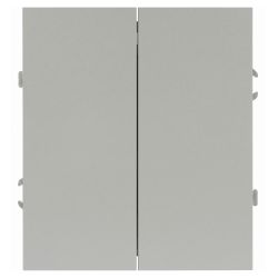 Выключатель ЭРА Arktik 16-1104-03 двойной 10АХ-250В алюминий | Эра Arktik