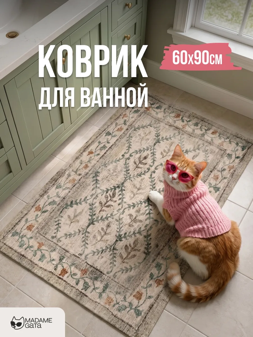 Коврик в ванную Aged ornament